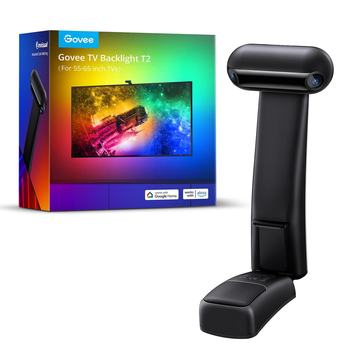 GOVEE ENVISUAL TV BACKLIGHT T2 WITH DUAL CAMERAS 55-65 - DAMAGED BOX 3200000006157
