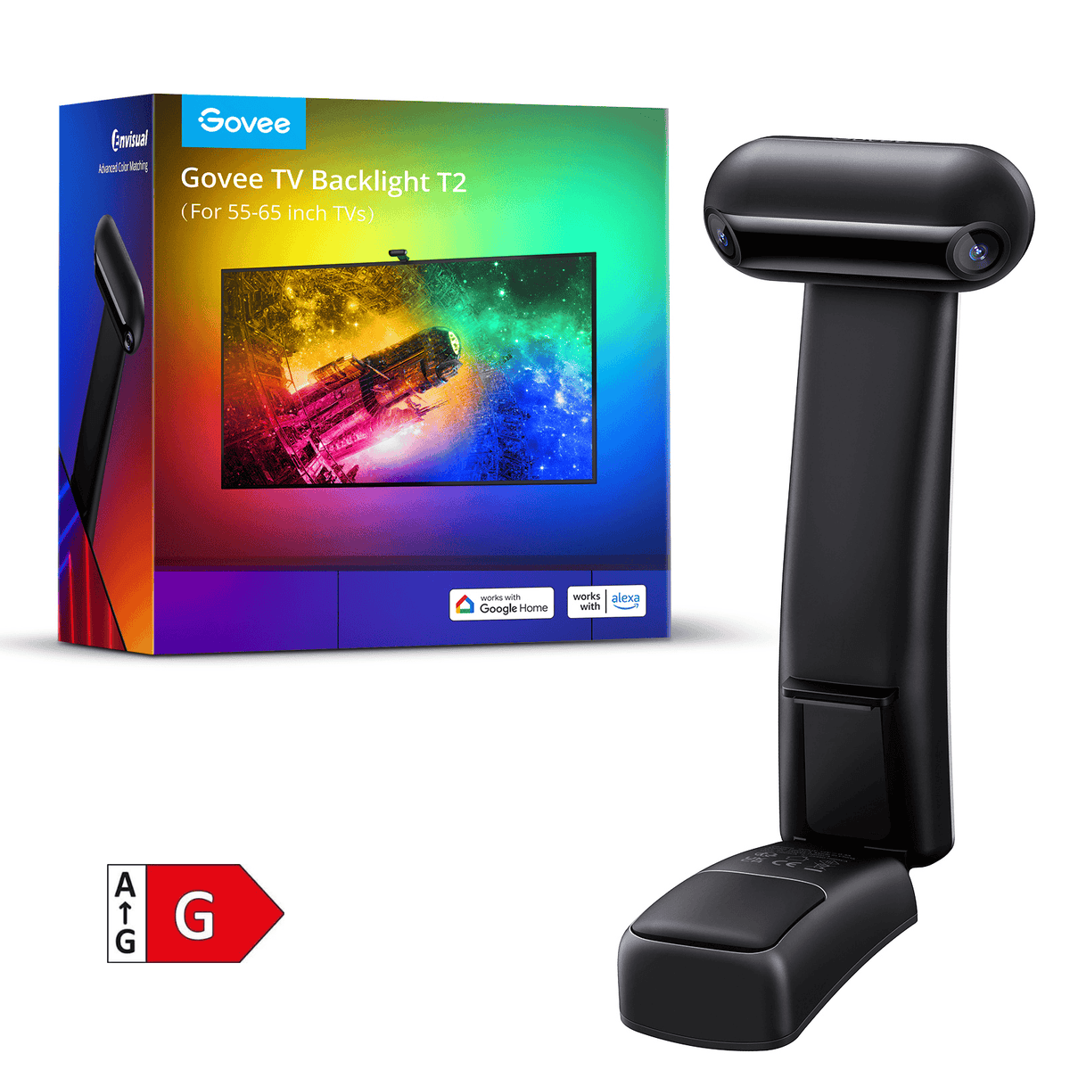 GOVEE ENVISUAL TV BACKLIGHT T2 WITH DUAL CAMERAS 55-65 - DAMAGED BOX 3200000006157