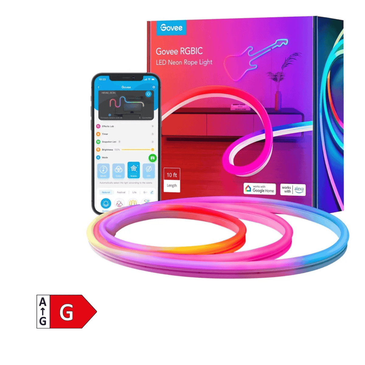 GOVEE NEON LED STRIP LIGHT 3M - DAMAGED BOX 3200000006065