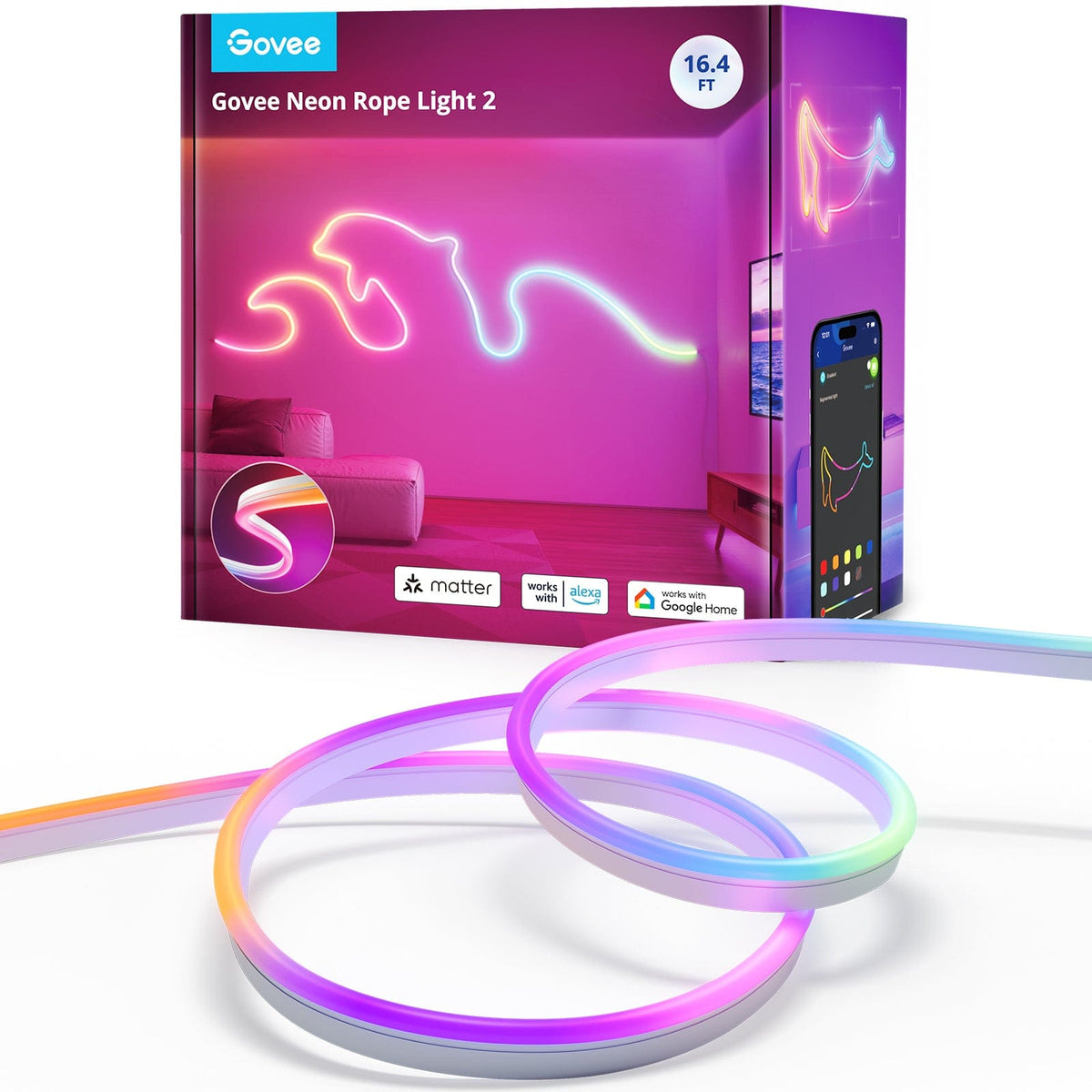 GOVEE NEON ROPE STRIP LIGTH 2 -5M 6974316998839