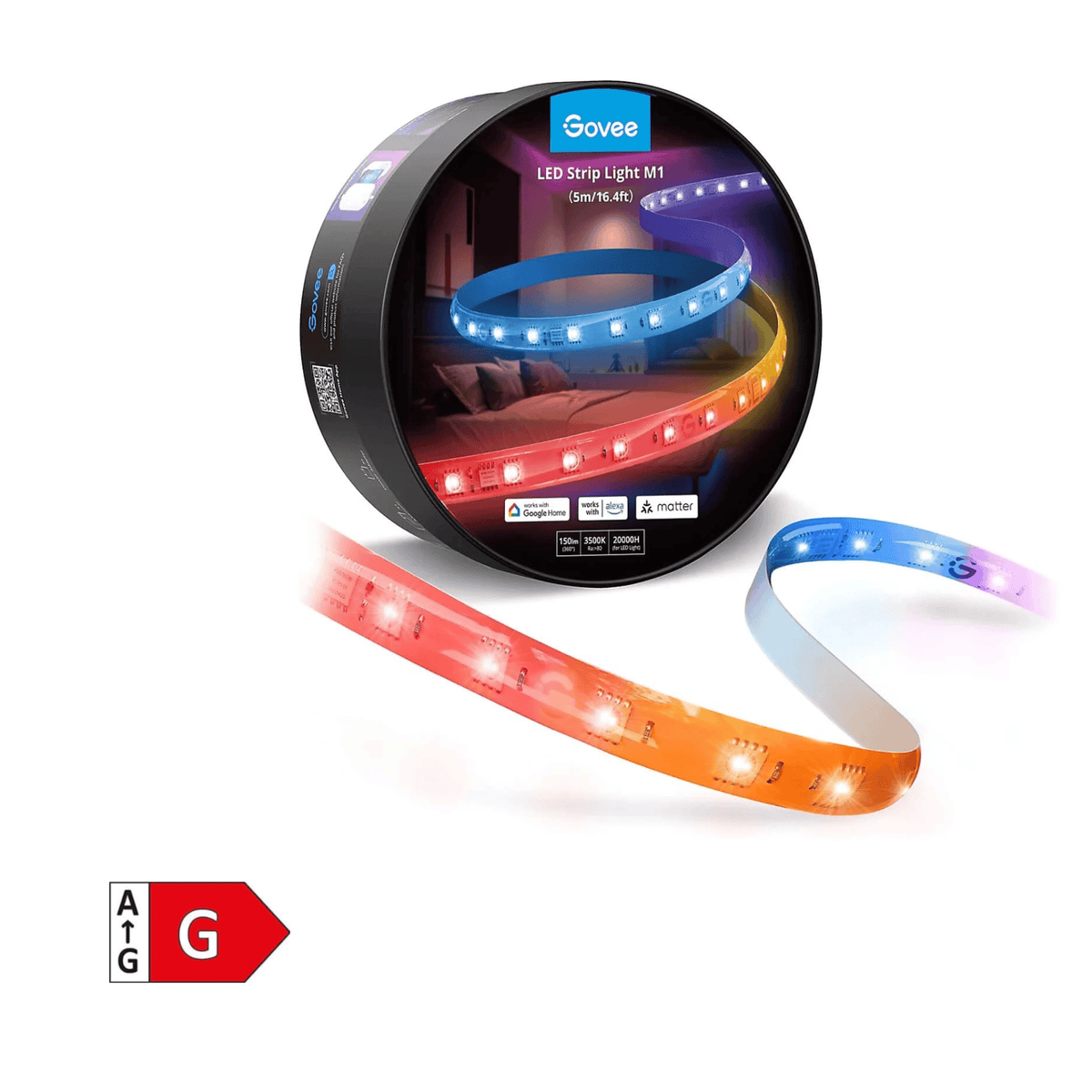 GOVEE RGBICW LED STRIP LIGHTS M1 5M - DAMAGED BOX 3200000006072