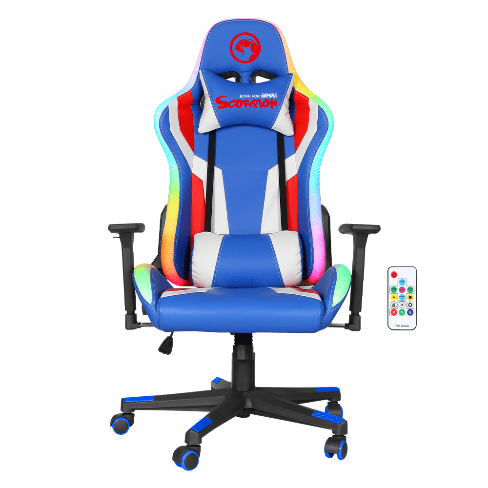 MARVO CH-128BL GAMING CHAIR RGB 6932391907443