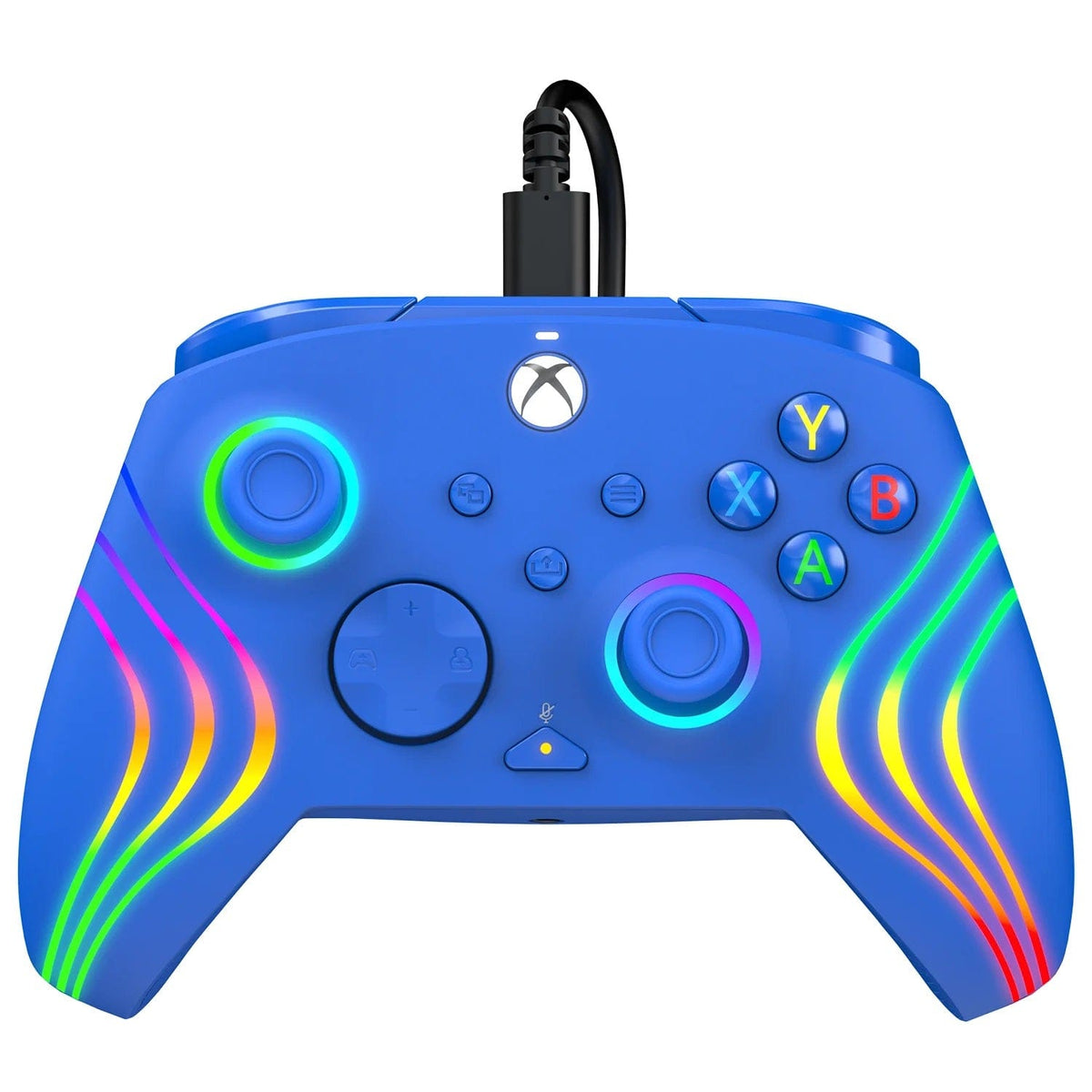 PDP XBOX WIRED CONTROLLER AFTERGLOW WAVE BLUE 708056071783