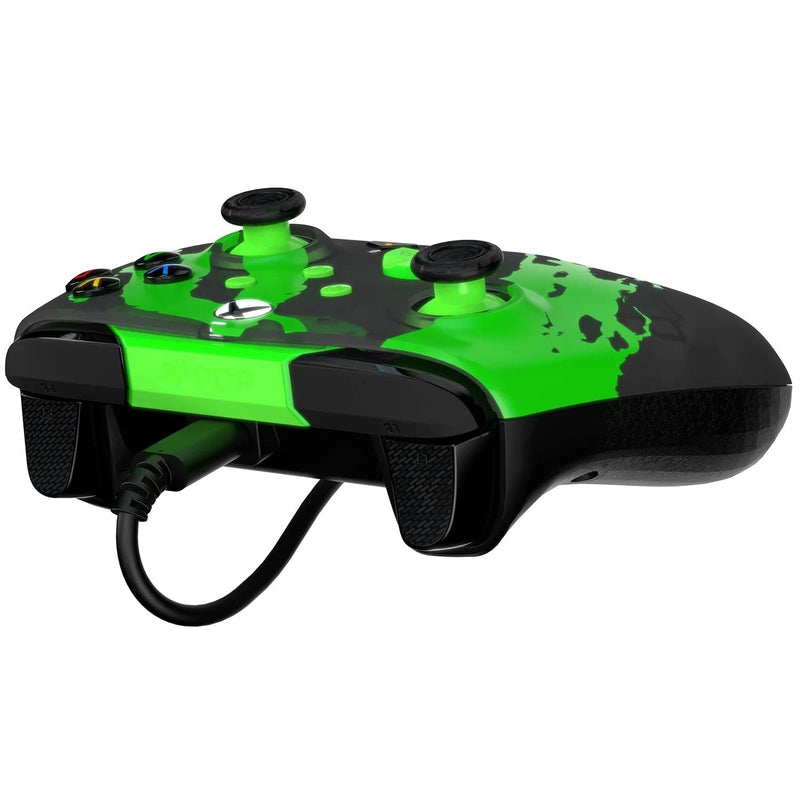 PDP XBOX WIRED CONTROLLER REMATCH - JOLT GREEN GLOW IN THE DARK 708056071424