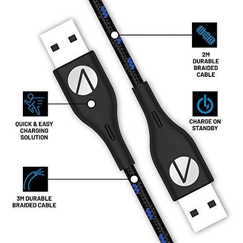 STEALTH TWIN MAGNETIC PLAY & CHARGE 2 X 3m PS5 CABLE - DAMAGED BOX 3200000000155