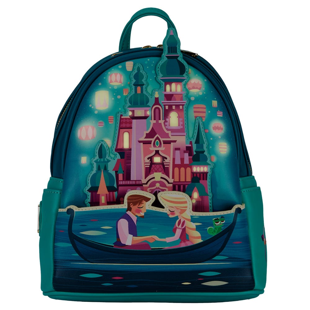 disney castle princess backpack mini LOUNGEFLY DISNEY TANGLED PRINCESS CASTLE MINI BACKPACK – igabiba