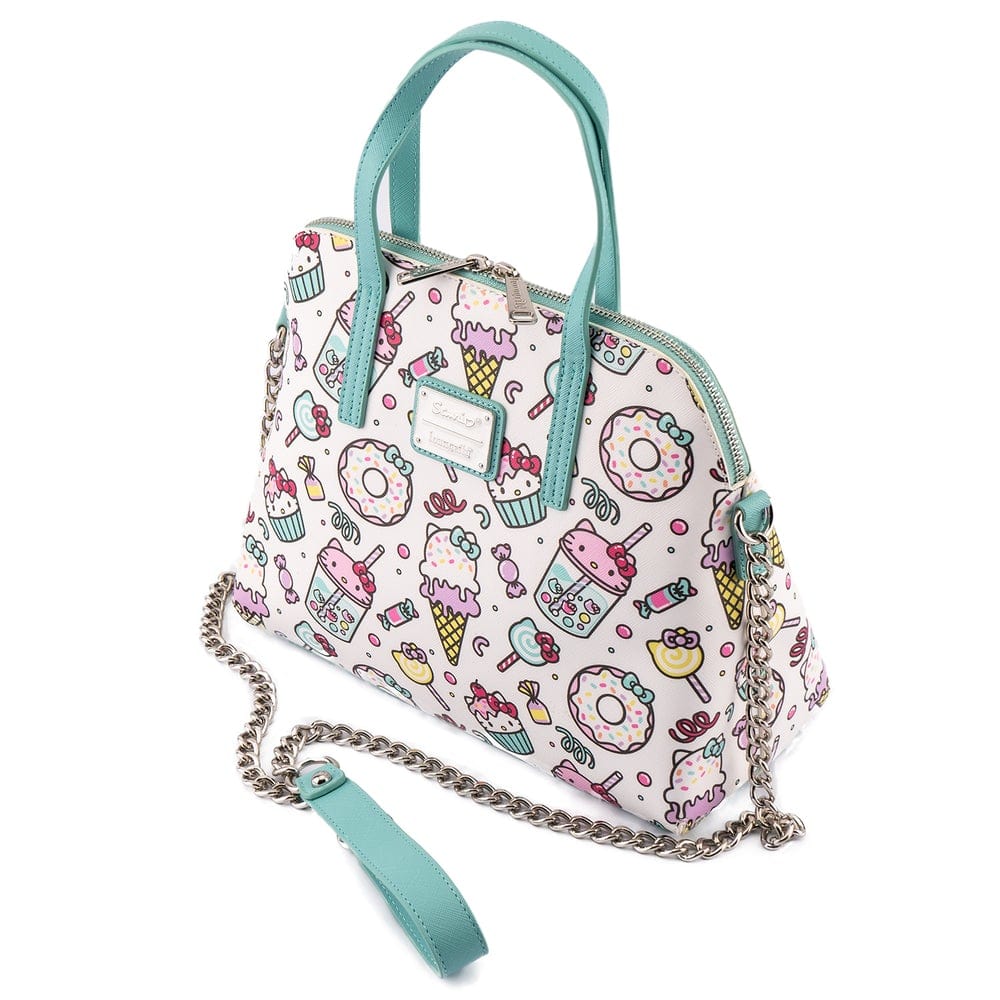 Loungefly Sanrio Hello Kitty Tattoo All Over Print Womens Double Strap  Shoulder Bag Purse