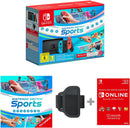 NINTENDO CONSOLE SWITCH V1.1 RED & BLUE + SWITCH SPORTS + NINTENDO ONLINE 12 MO