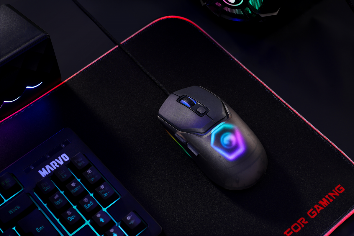 MARVO Fit Lite G1 gaming mouse grey - OPEN BOX 3200000004030