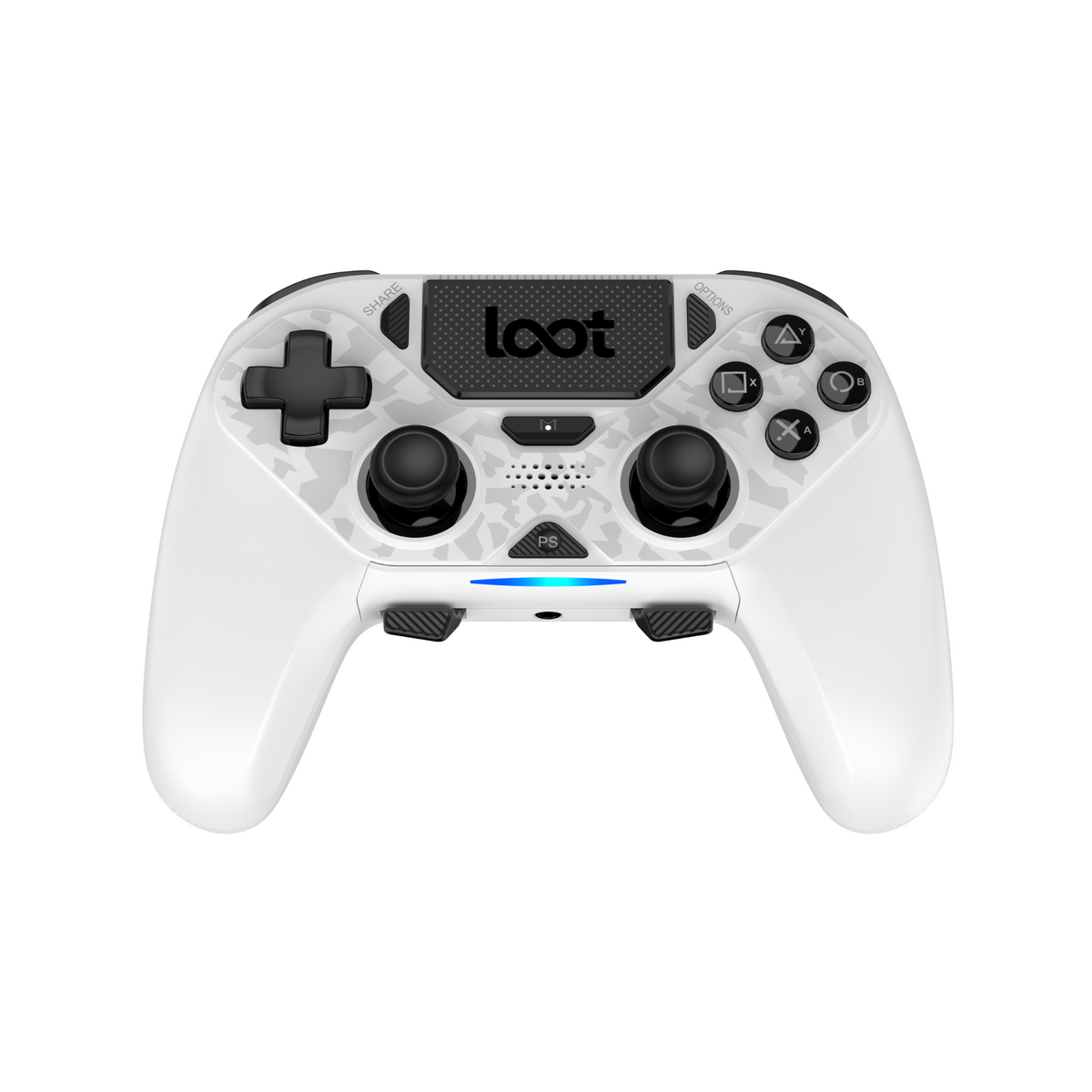 LOOT WIRELESS GAMING CONTROLLER PS4/SWITCH/PC/MOBILE - WHITE