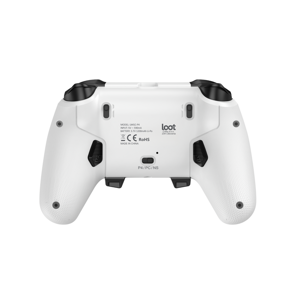 LOOT WIRELESS GAMING CONTROLLER PS4/SWITCH/PC/MOBILE - WHITE