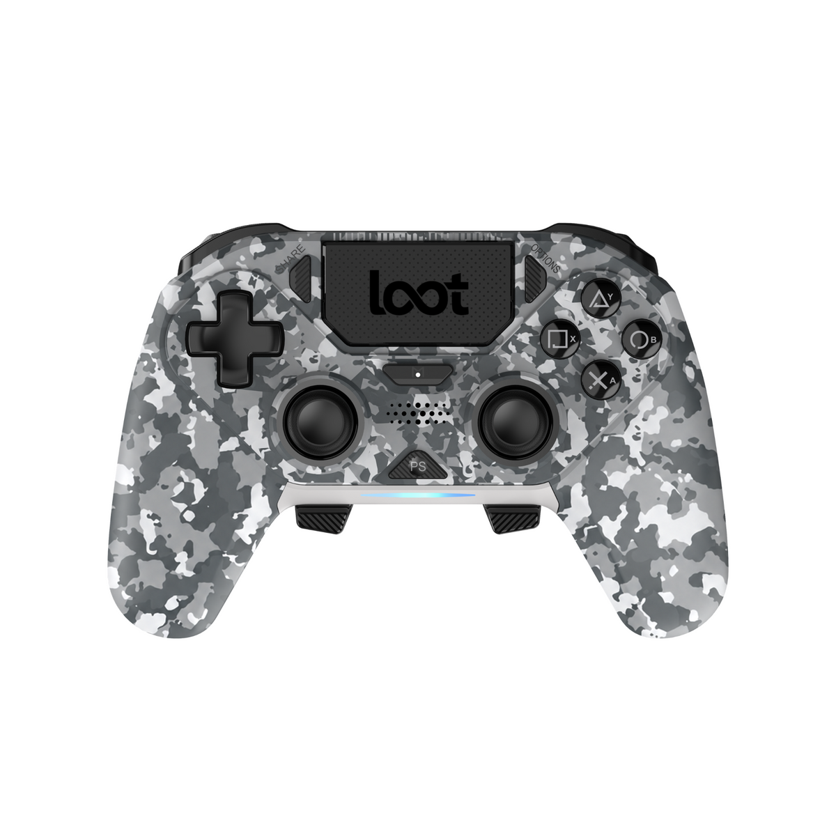 LOOT WIRELESS GAMING CONTROLLER PS4/SWITCH/PC/MOBILE - CAMO GREY