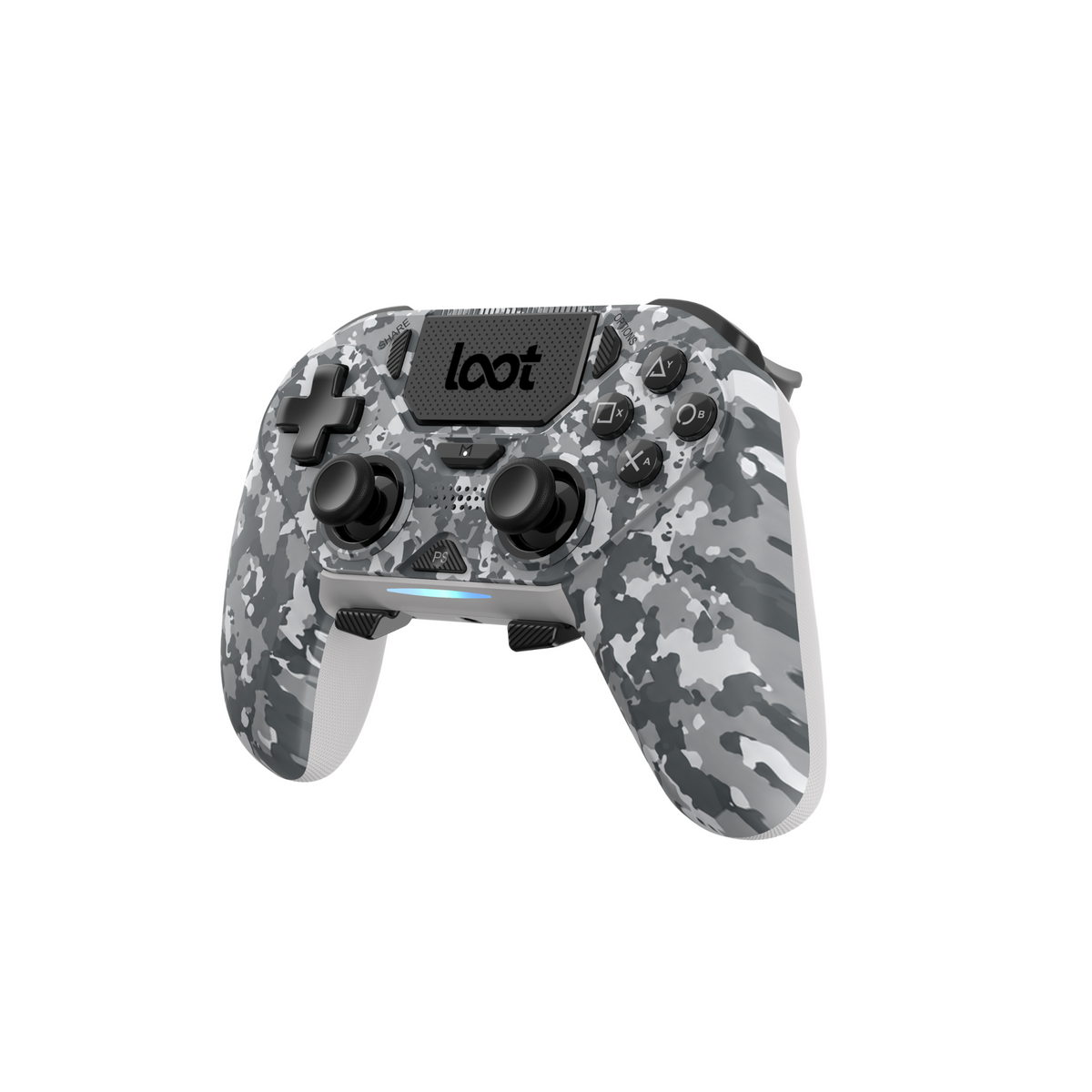 LOOT WIRELESS GAMING CONTROLLER PS4/SWITCH/PC/MOBILE - CAMO GREY