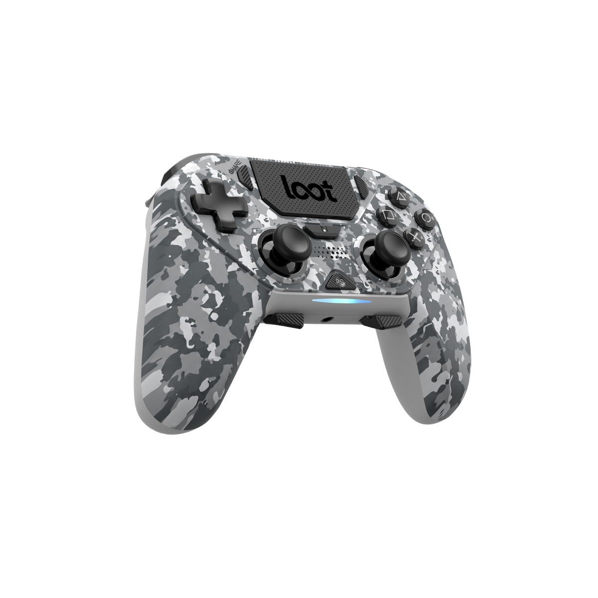 LOOT WIRELESS GAMING CONTROLLER PS4/SWITCH/PC/MOBILE - CAMO GREY