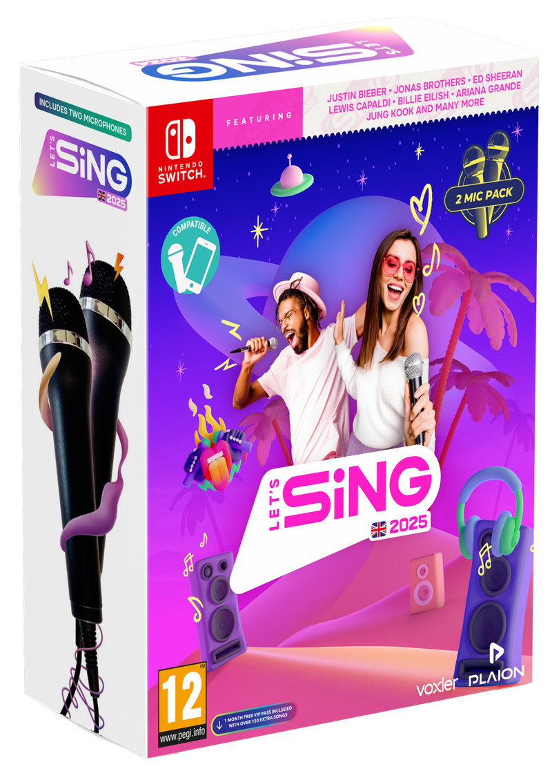 Let's Sing 2025 - Double Mic Bundle (Nintendo Switch)