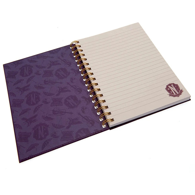 PYRAMID WEDNESDAY (NEVERMORE SHIELD) A5 WIRO NOTEBOOK