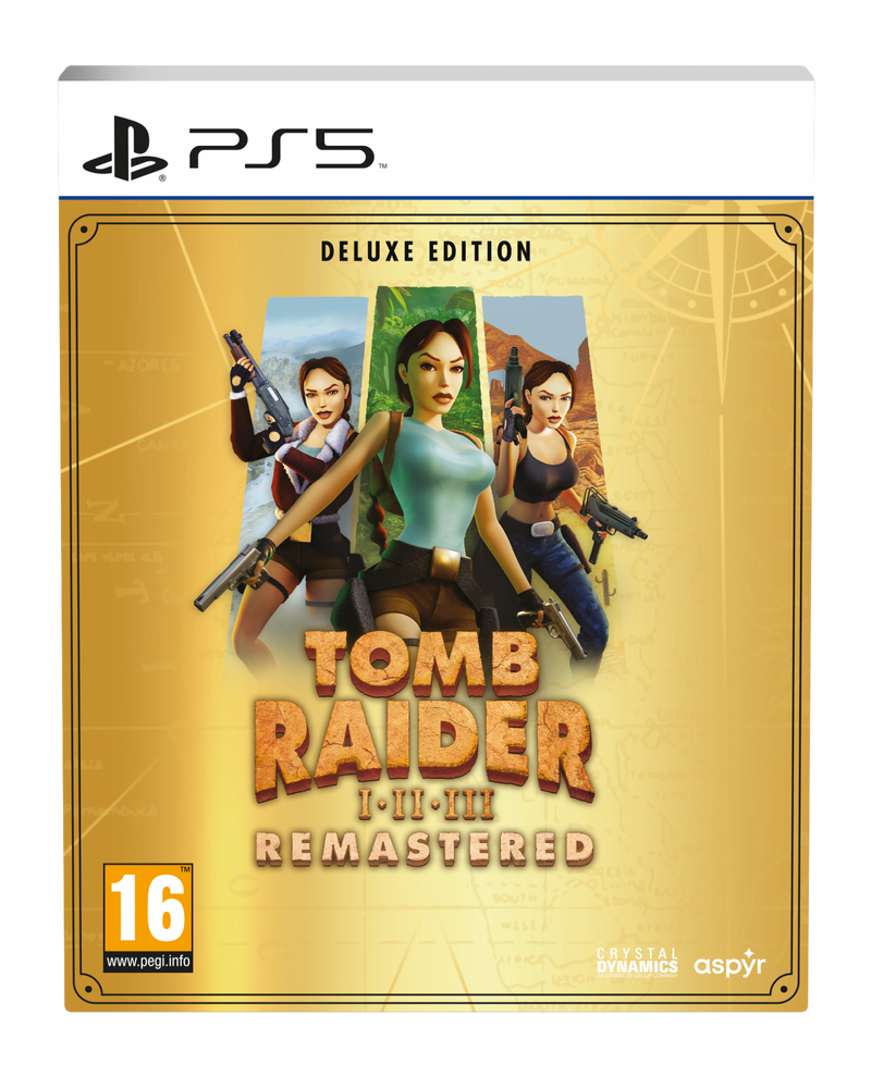 Tomb Raider I-III Remastered Starring Lara Croft - Deluxe Edition (Playstation 5)