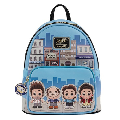 LOUNGEFLY SEINFELD CHIBI CITY MINI BACKPACK