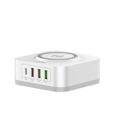 LDNIO CHARGER 4 PORT (3A1C) 30W 5V 3A WIRELESS 18W 5V 3A AW004