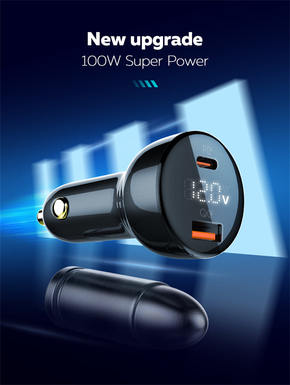 LDNIO CAR CHARGER 2 PORT (1A1C) 100W 5V 3A C101