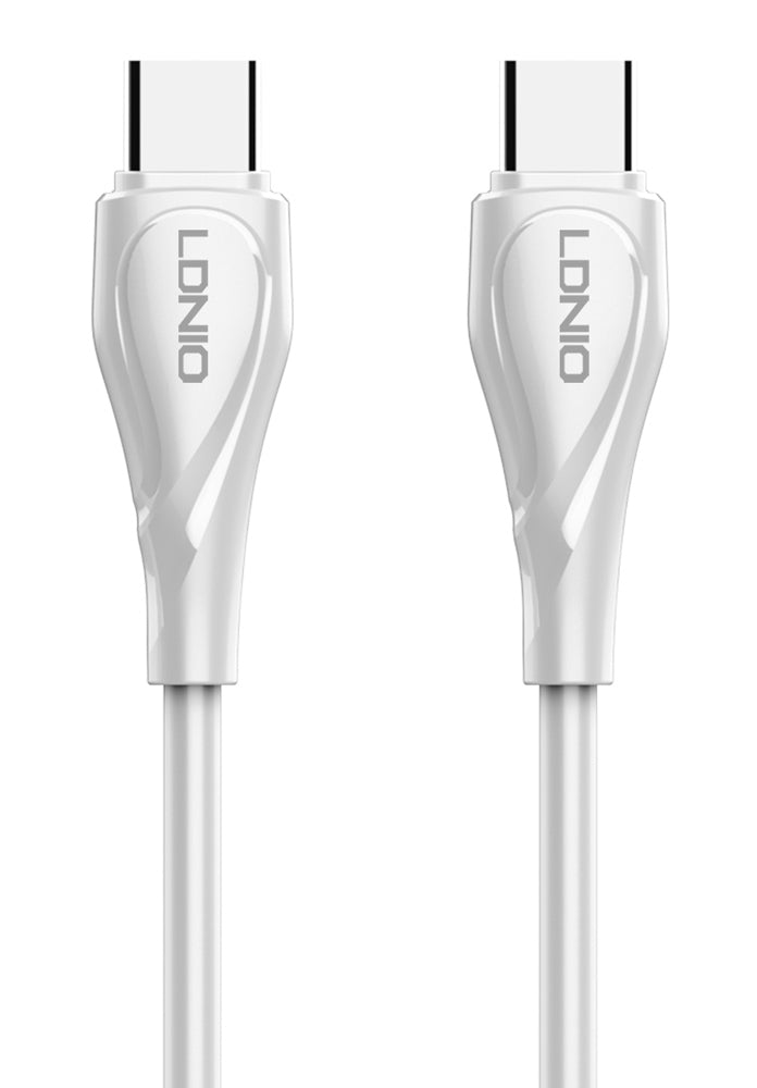 LDNIO CHARGING DATA CABLE (C-C) 65W 1M WHITE LC611C