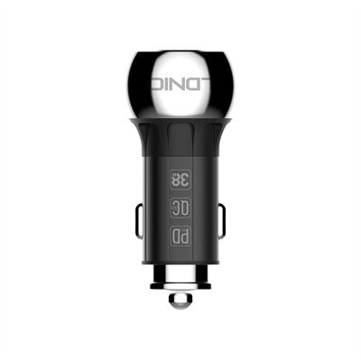 LDNIO CAR CHARGER 2 PORT (1A1C) 36W 5V 3A C1