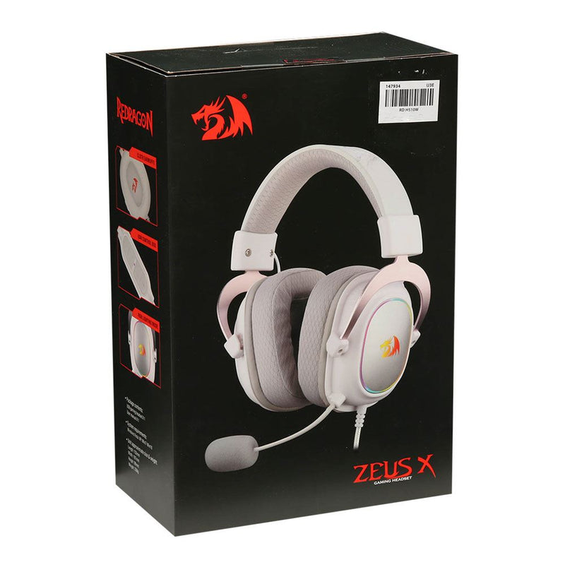 HEADSET - REDRAGON ZEUS-X RGB WHITE