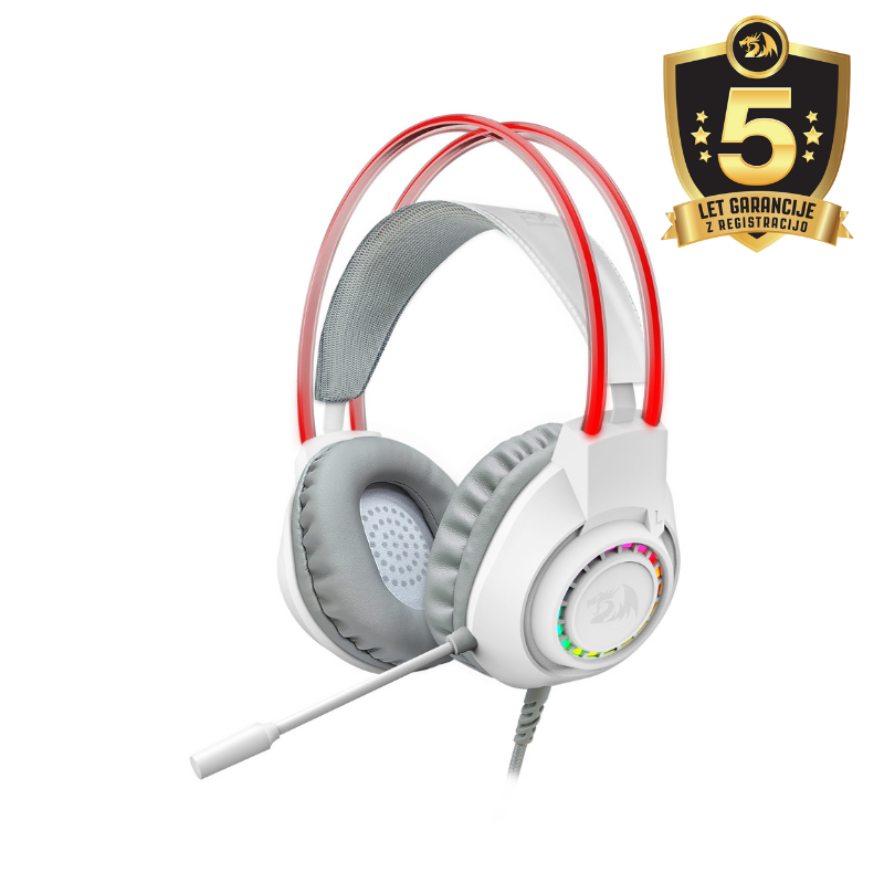 HEADSET - REDRAGON SCREAM H231 RGB WIRED WHITE