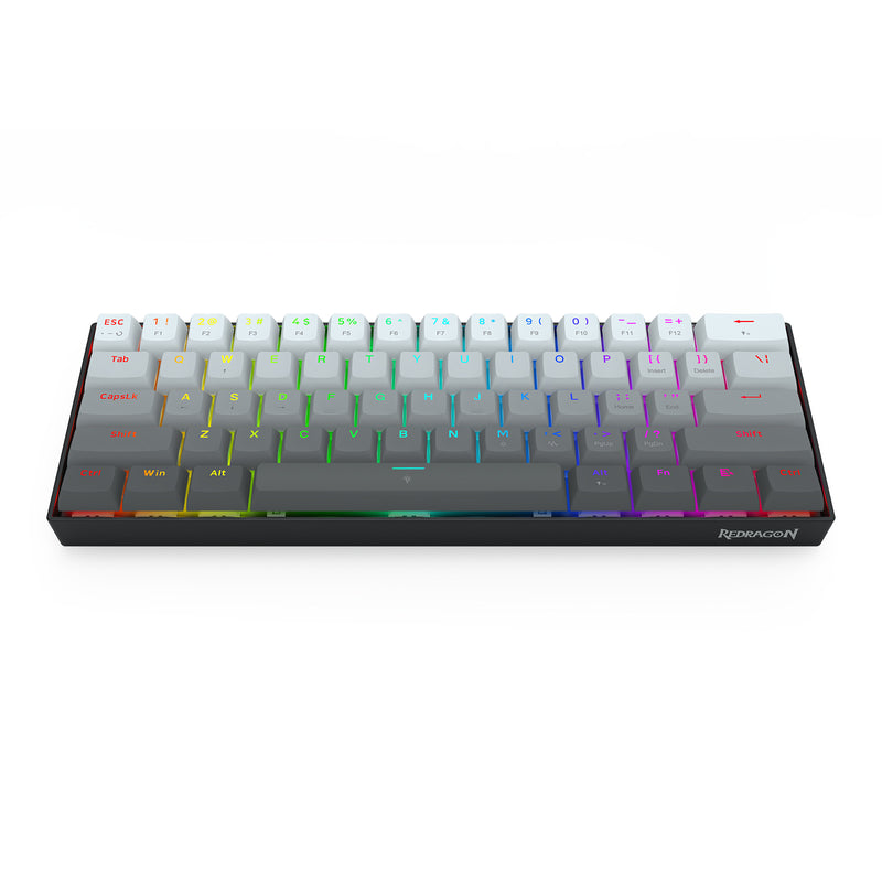 KEYBOARD - REDRAGON FIZZ K617 RGB WIRED BLACK MAGNETIC SWITCH