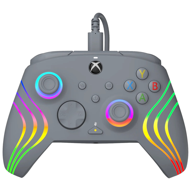 PDP XBOX WIRED CONTROLLER AFTERGLOW WAVE GREY