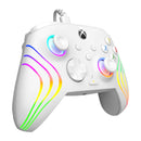 PDP XBOX WIRED CONTROLLER AFTERGLOW WAVE WHITE