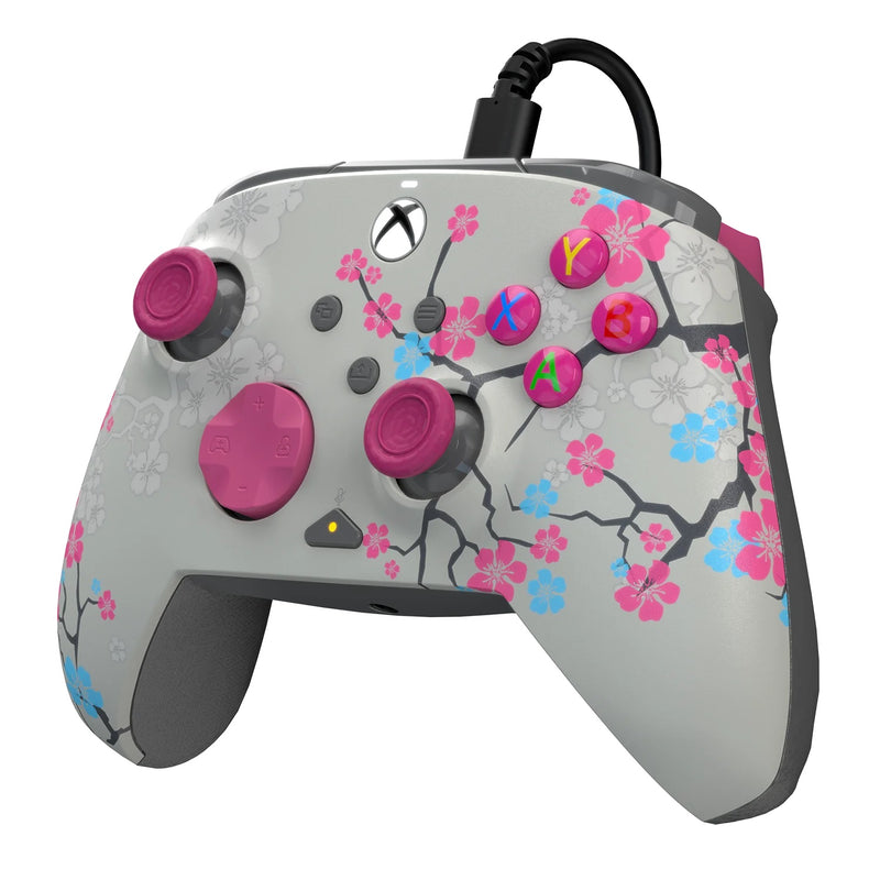 PDP XBOX WIRED REMATCH CONTROLLER - BLOSSOM GLOW IN THE DARK