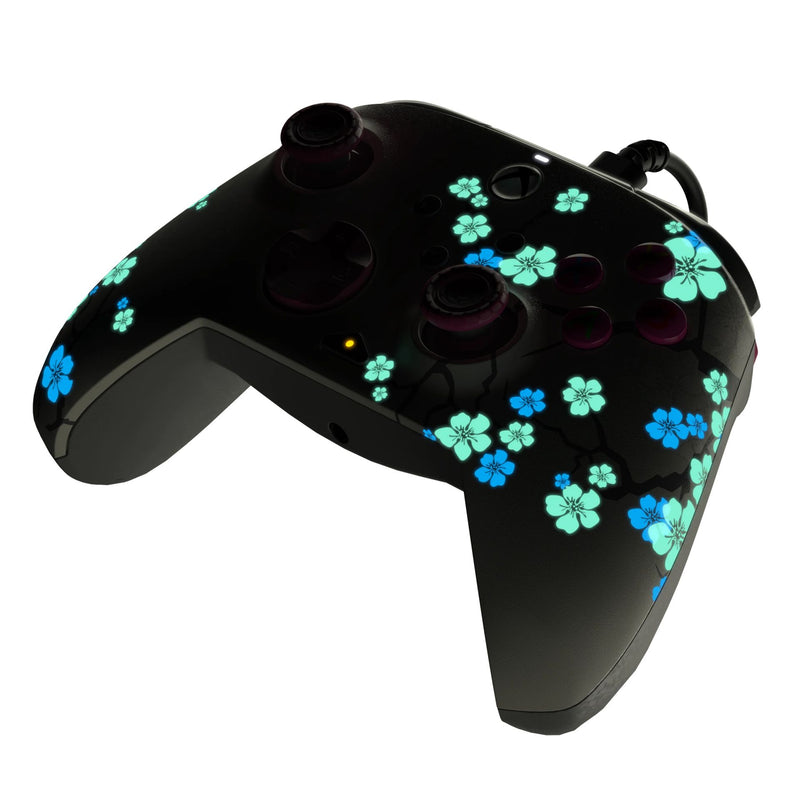 PDP XBOX WIRED REMATCH CONTROLLER - BLOSSOM GLOW IN THE DARK