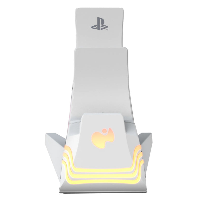 PDP PS5 AFTERGLOW WAVE - DUAL CHARGER WHITE