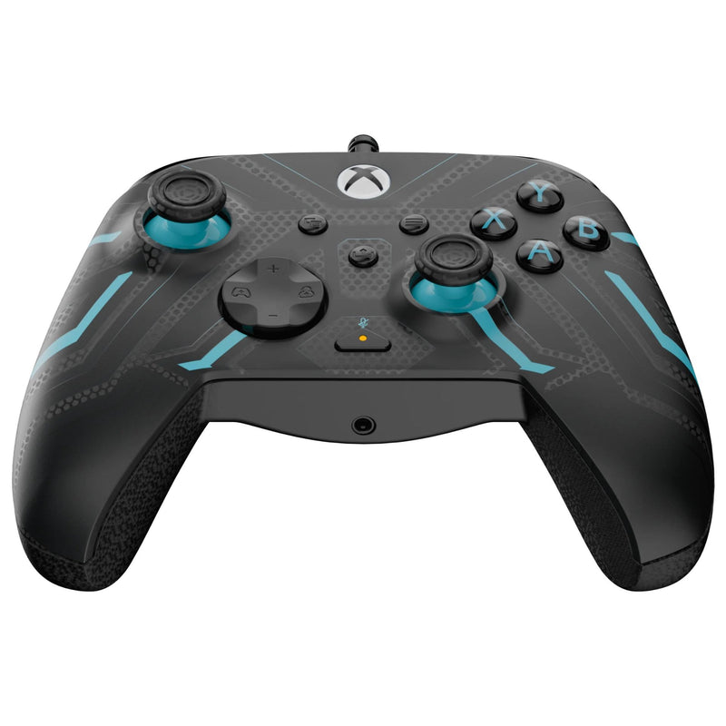 PDP XBOX WIRED REMATCH CONTROLLER - TITAN STEEL GLOW IN THE DARK