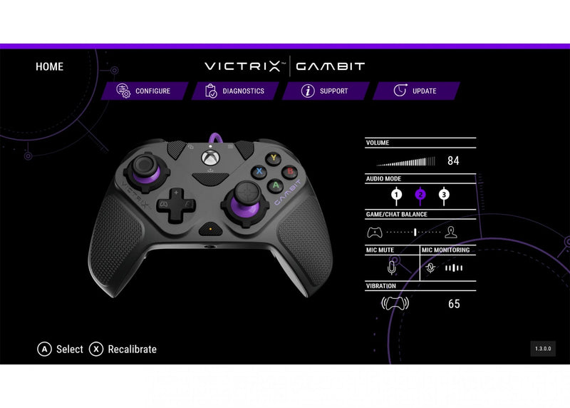 PDP XBOX VICTRIX GAMBIT PRIME WIRED CONTROLLER BLACK