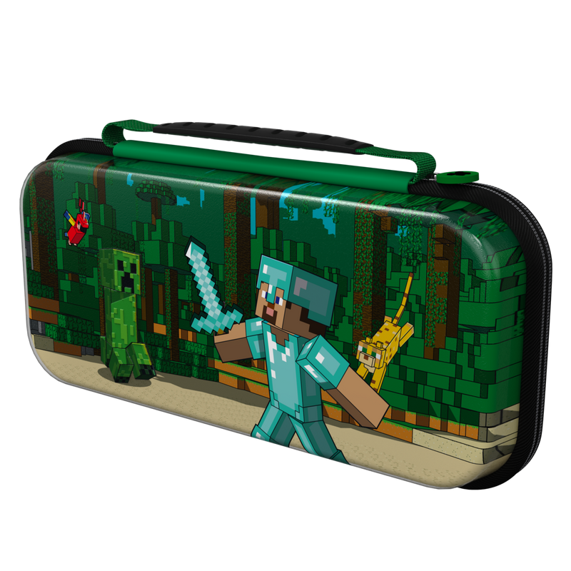 PDP SWITCH TRAVEL CASE – MINECRAFT FOREST BATTLE