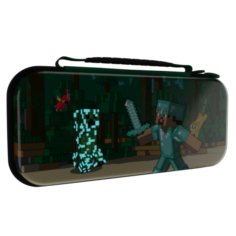 PDP SWITCH TRAVEL CASE – MINECRAFT FOREST BATTLE