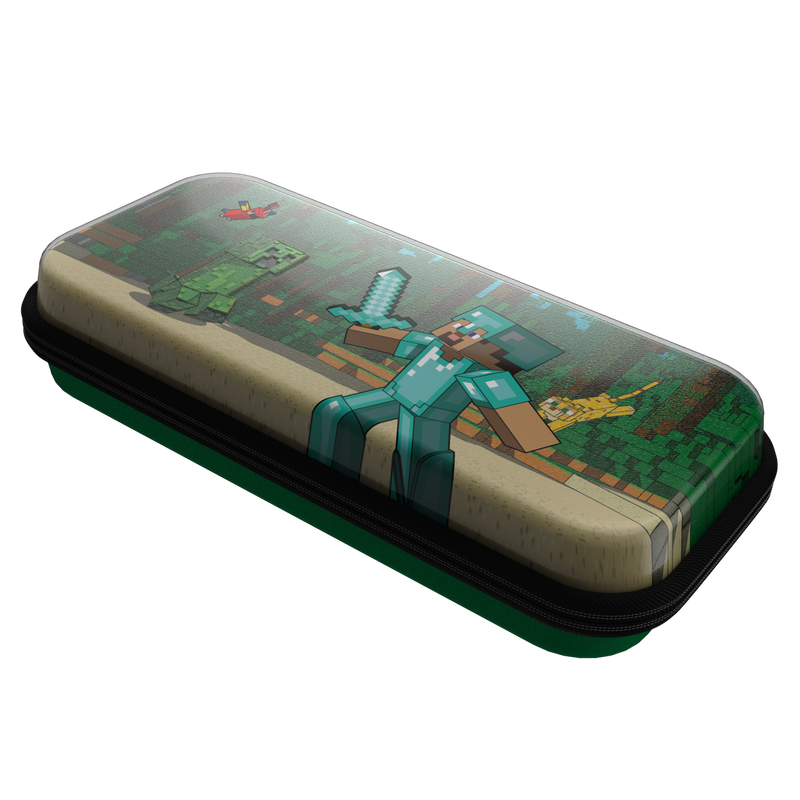 PDP SWITCH TRAVEL CASE – MINECRAFT FOREST BATTLE