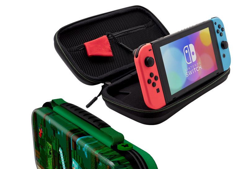 PDP SWITCH TRAVEL CASE – MINECRAFT FOREST BATTLE