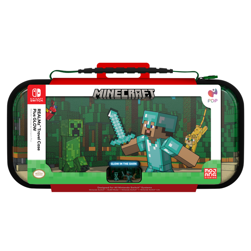 PDP SWITCH TRAVEL CASE – MINECRAFT FOREST BATTLE