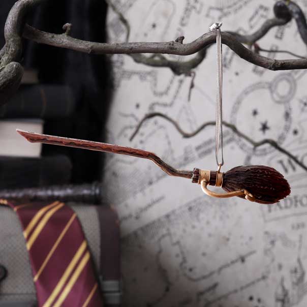 NEMESIS NOW HARRY POTTER FIREBOLT HANGING ORNAMENT 15.5CM
