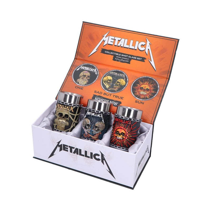 NEMESIS NOW Metallica glass set