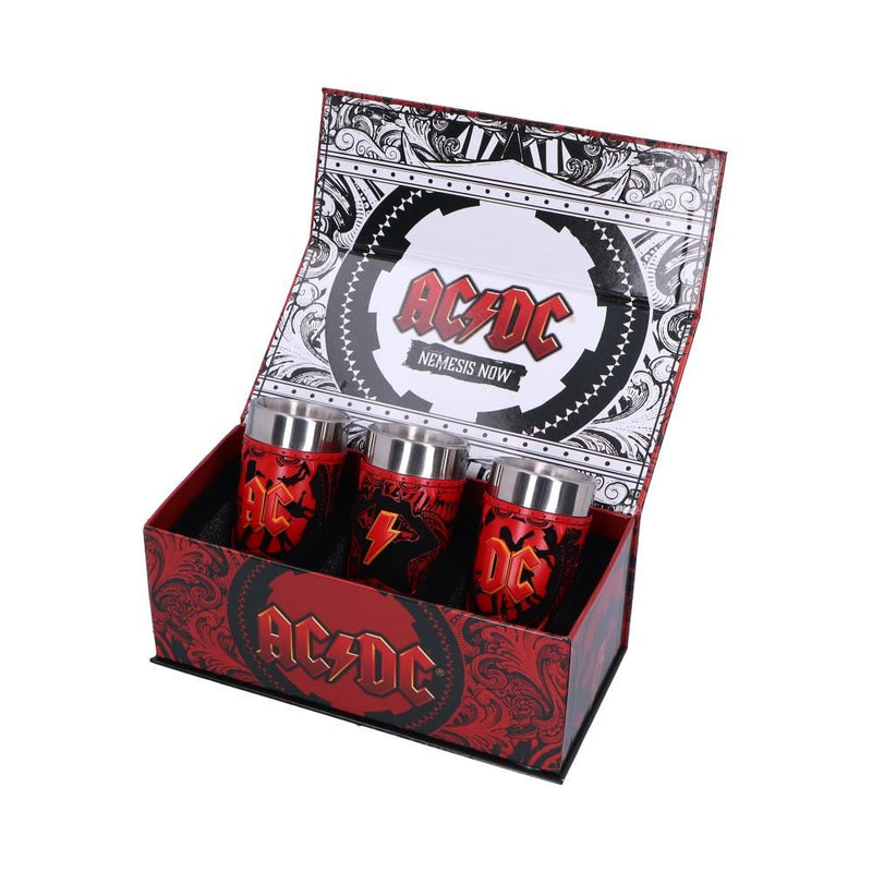 NEMESIS NOW AC/DC logo glass set