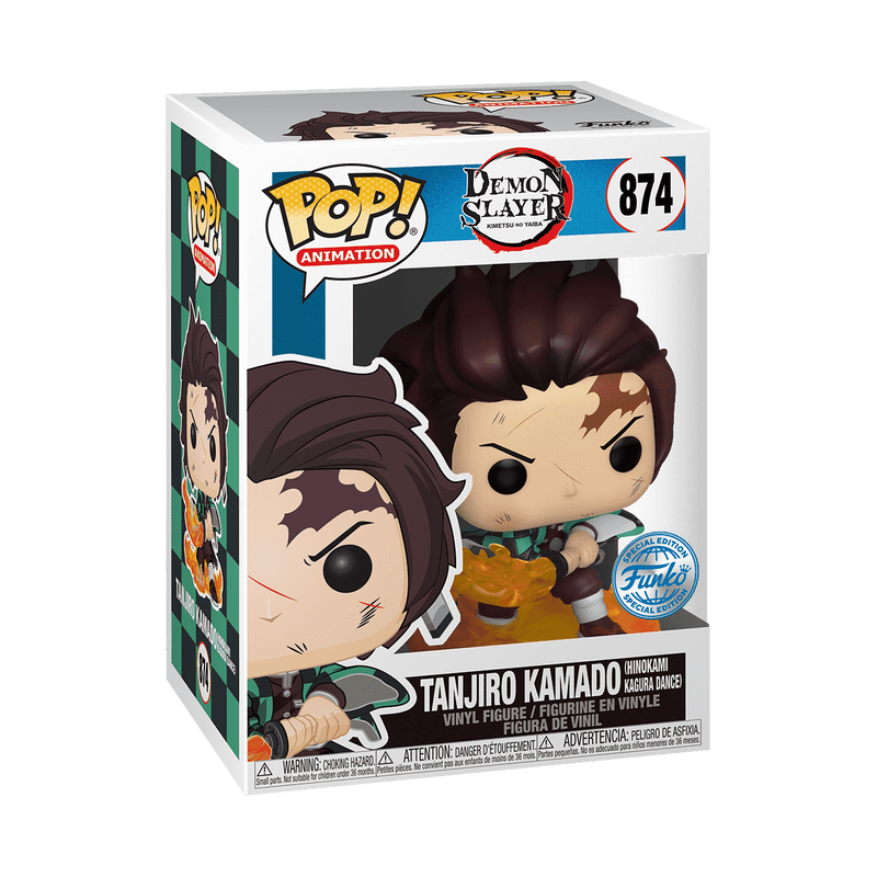 FUNKO POP ANIMATION: DEMON SLAYER - TANJIRO KAMADO (GLOW)(CHASE)