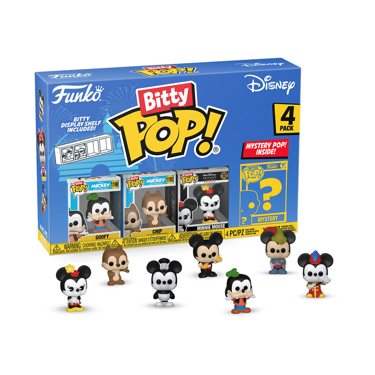 FUNKO BITTY POP: DISNEY - GOOFY 4PK