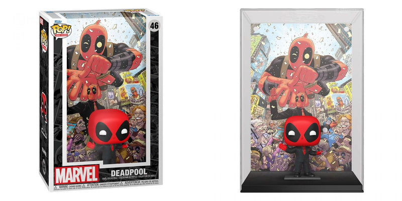 FUNKO POP COMIC COVER: MARVEL - DEADPOOL IN BLACK SUIT