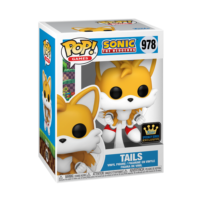 FUNKO POP GAMES: SONIC - TAILS (FLYING) W/FLOCKED CHASE