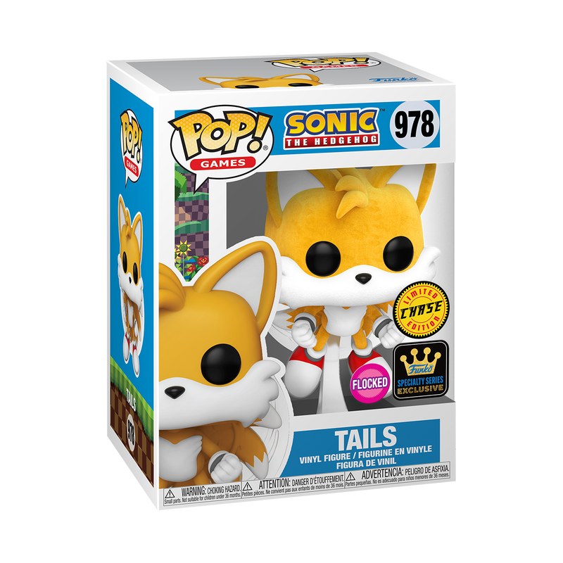 FUNKO POP GAMES: SONIC - TAILS (FLYING) W/FLOCKED CHASE