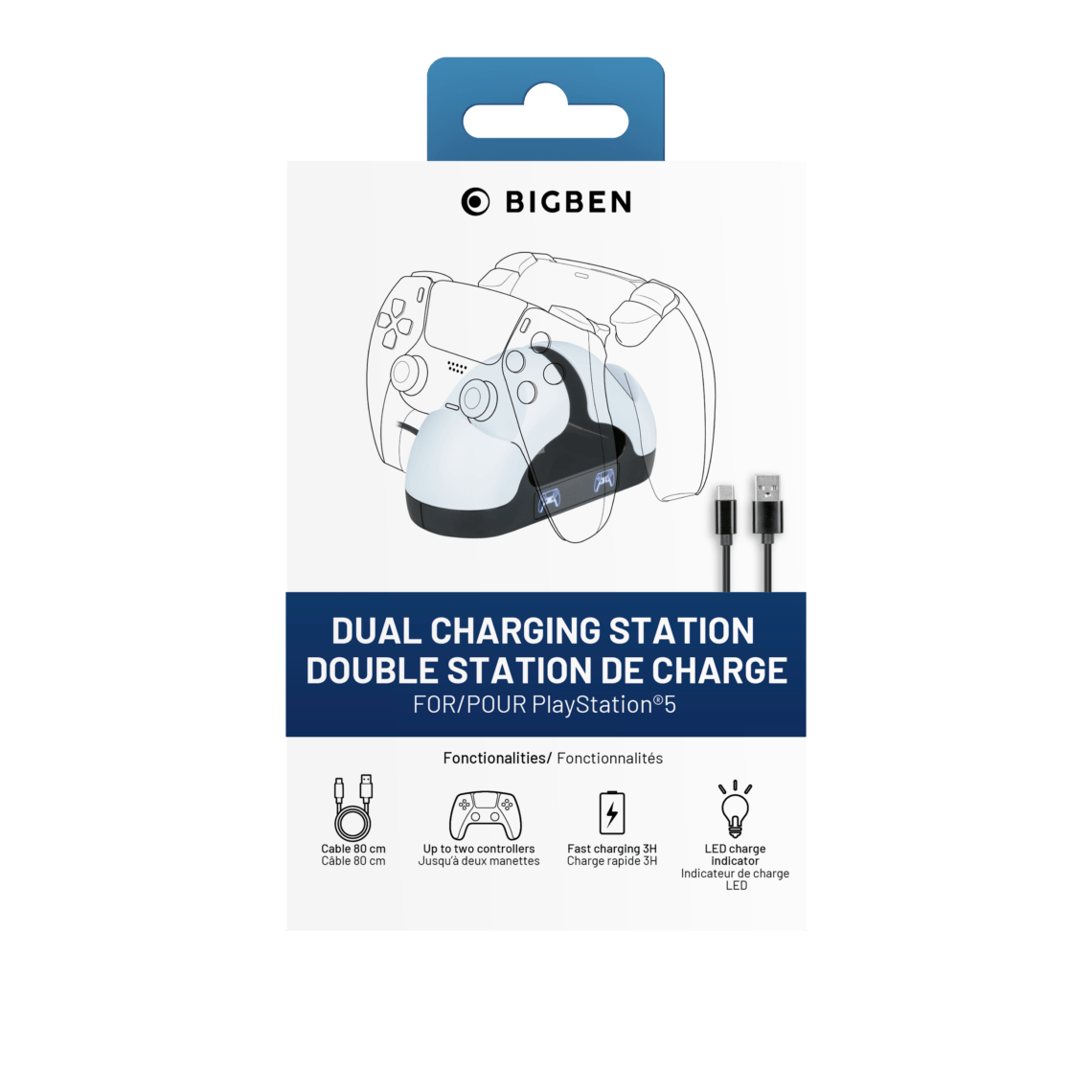 BIGBAN DUAL CHARGER FOR DUALSENSE 3665962021141